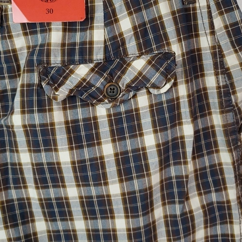 Trevero Shorts Tartan Size 30 Brown - Picture 9 of 15